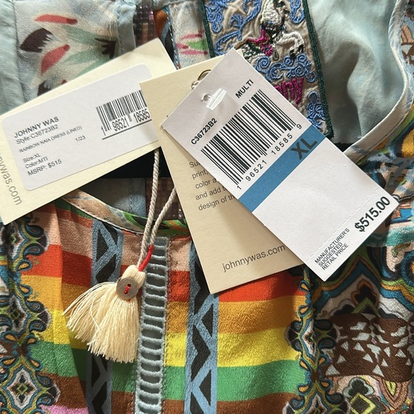 Johnny Was Rainbow 🌈 NAIA Dress - Picture 11 of 11